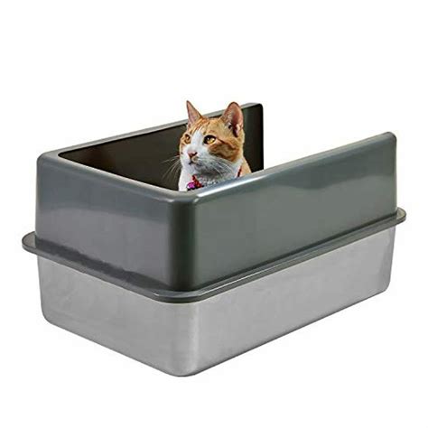 stainless steel litter box for cat|stainless steel litter box enclosure.